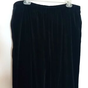 SPORT SAVVY BLACK VELVET PANTS XL